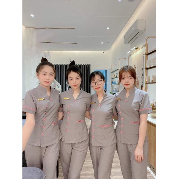 Đồng phục spa, đồng phục tmv, nail _ mi