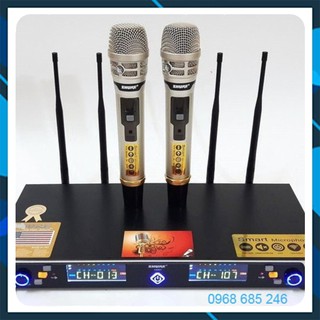 Micro không dây Shure UGX21 main đỏ chính hãng mic không dây ugx 21 karaoke tự ngắt 5 giây