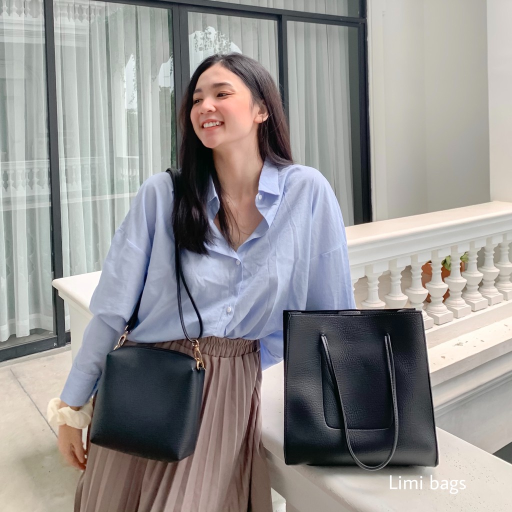 Túi xách nữ tote da thời trang mềm đẹp kèm túi nhỏ xinh LUCI Limi Bags | WebRaoVat - webraovat.net.vn