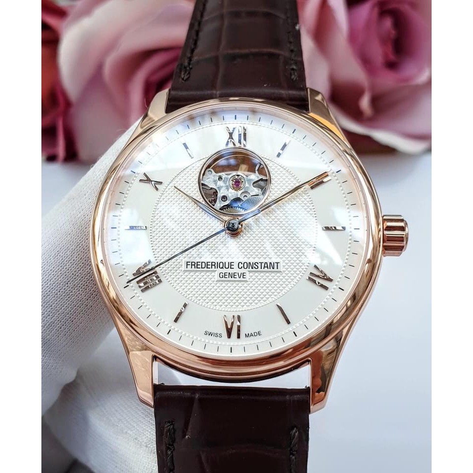 Đồng hồ nam chính hãng Frederique Constant Classics Heart Beat Automatic - Máy cơ tự động - Kính Sapphire