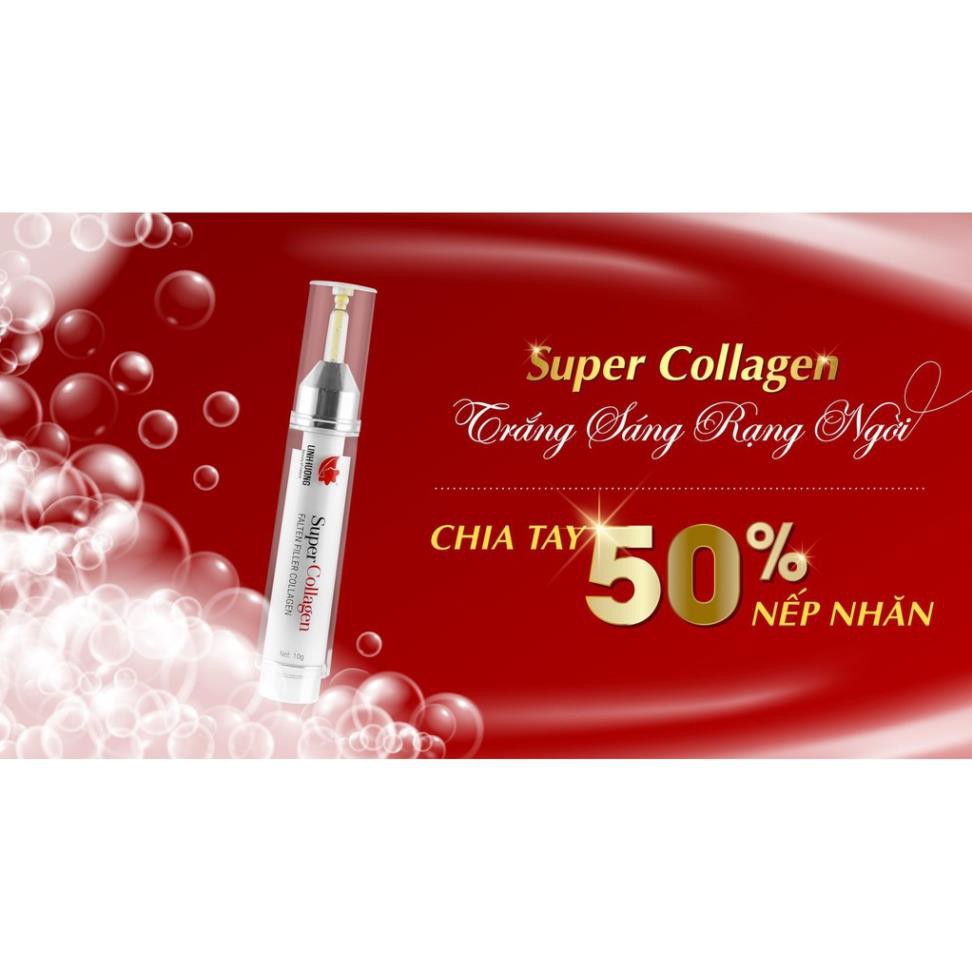 Super Collagen Linh Hương 10 ml Chống Lão Hóa làm mờ vết nhăn khiến da căng mịn màng tươi trẻ