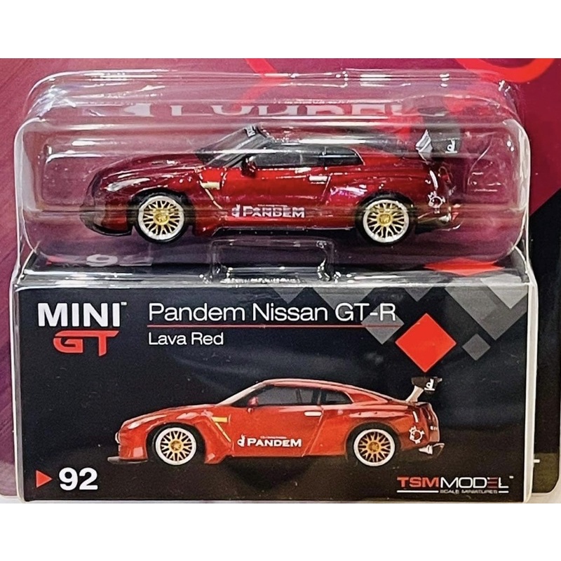 Hobby Store xe mô hình MiniGT Pandem Nissan GT-R Lava Red