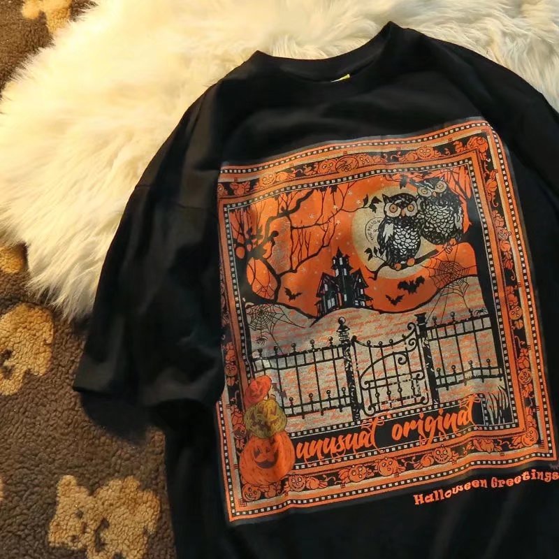 Áo Thun Nam Cổ Tròn Ngắn Tay In Hình Phong Cách Hip hop Thời Trang Mùa Hè Size M-3XL