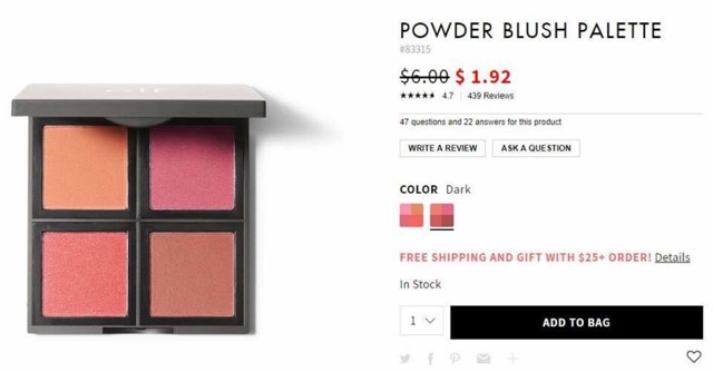 [Bill My] Má hồng ELF Blush Palette