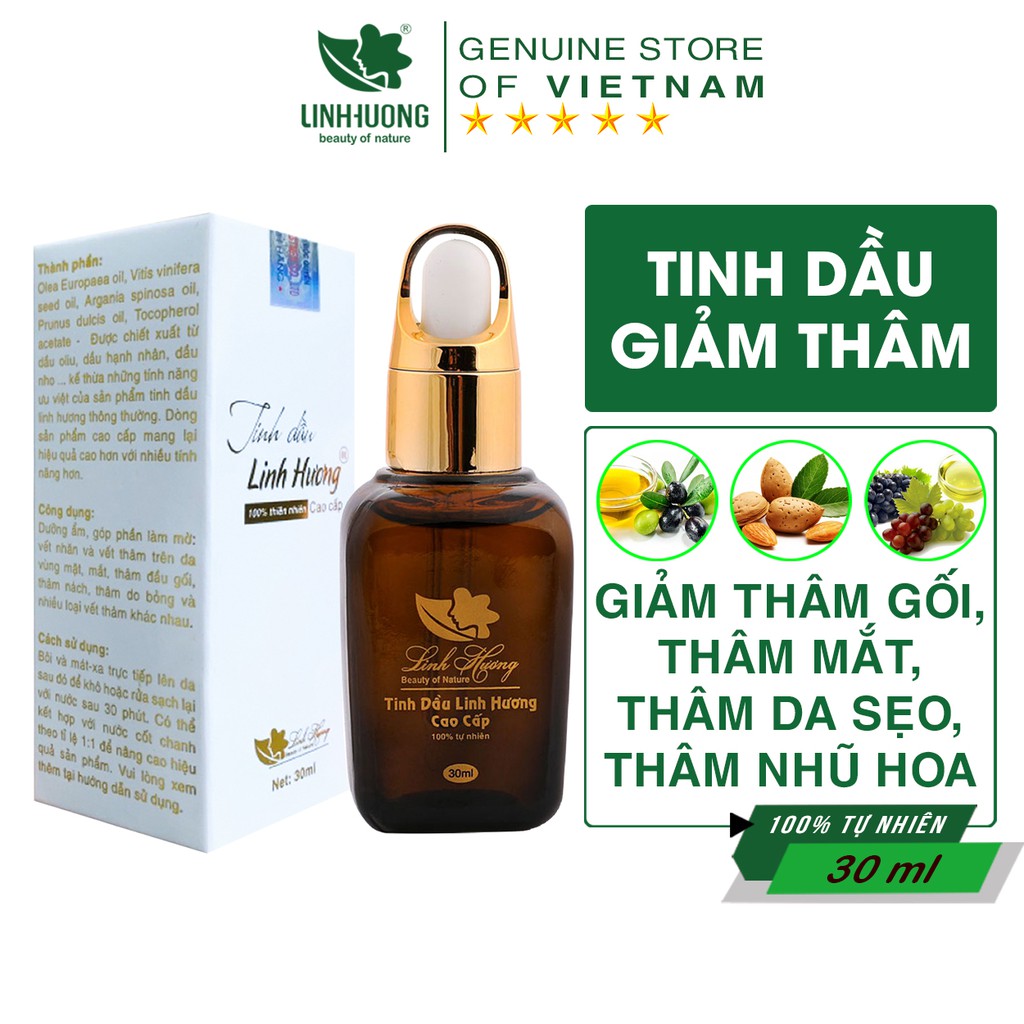 Tinh dầu Linh Hương làm mờ vết thâm da do sẹo, mụn ở mặt đầu gối, nách, nhũ hoa, côn trùng cắn 30ml