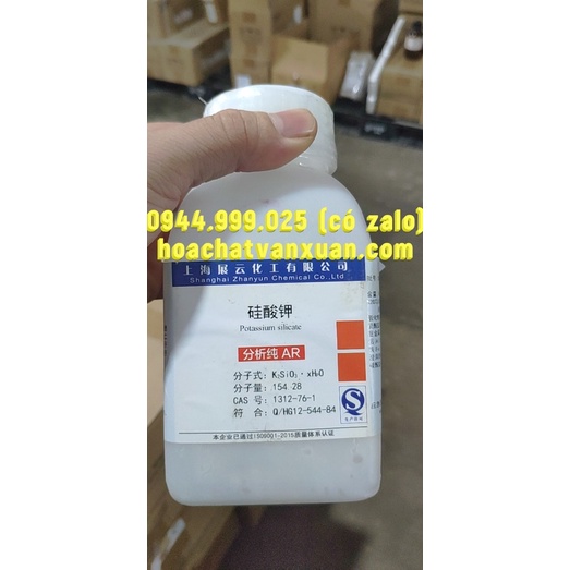 Hoá chất Potassium silicate K2SiO3 .H2O cas 1312-76-1 kali silicate chai 500g