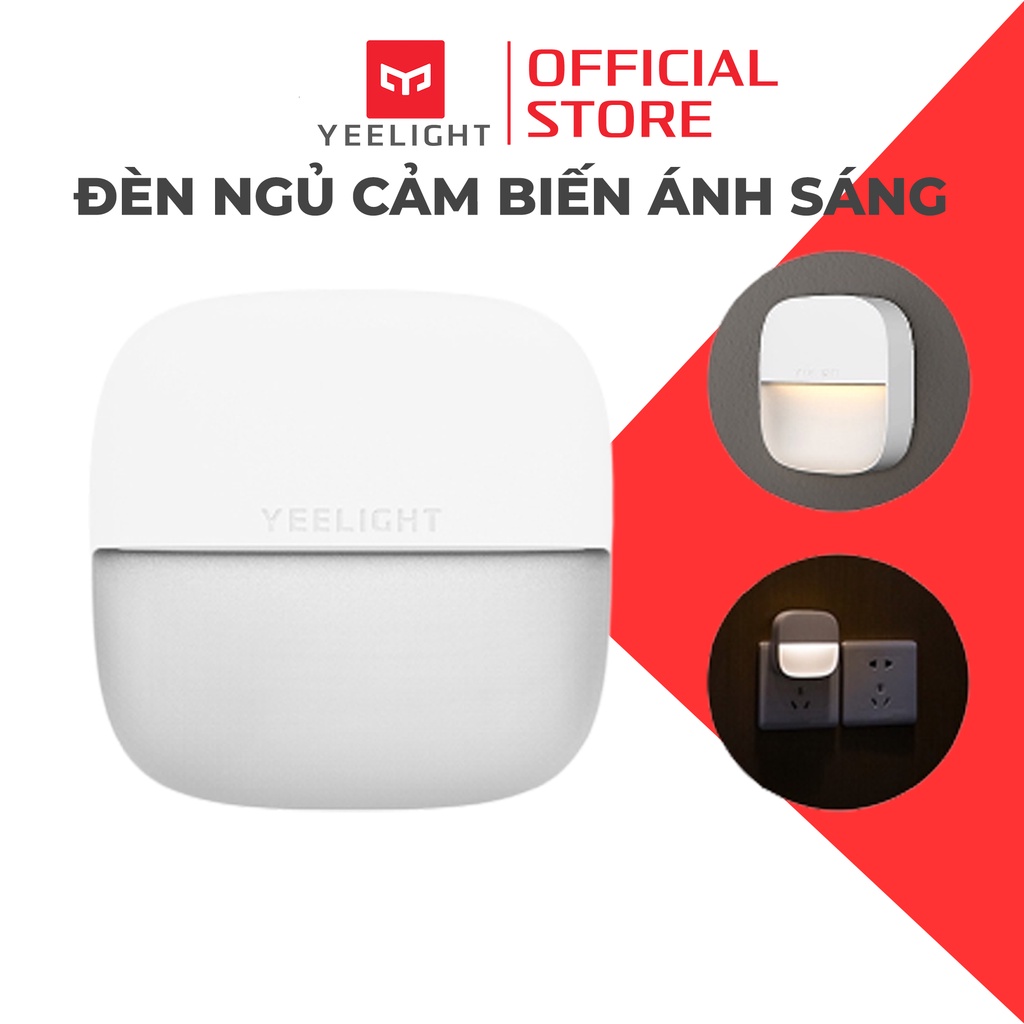 Đèn ngủ tiết kiệm điện Yeelight Plug-in Night Light, ánh sáng vàng 2500K, công suất thấp 0,4W - Bảo hành 12 tháng