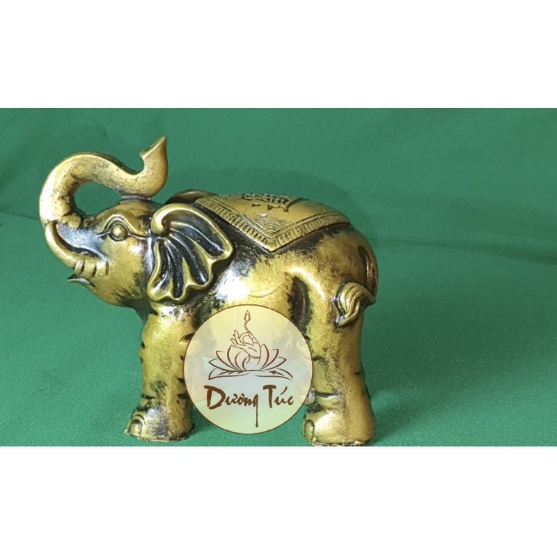 Tượng Voi Bằng Màu Đồng - Trang Trí Phong Thuỷ