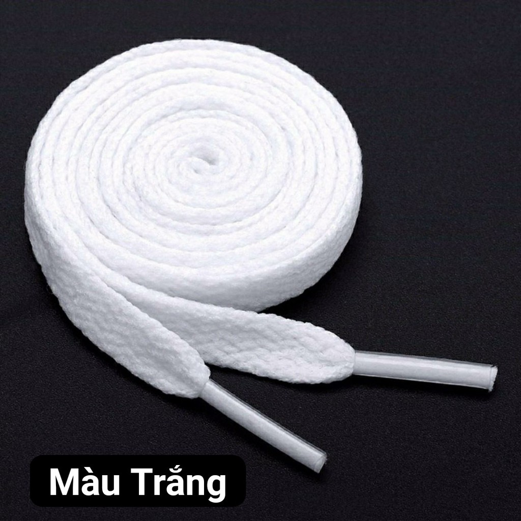 01 Đôi Dây Giày Thể Thao Bản Dẹt Nhiều Màu (Có dây thường và dây phản quang)