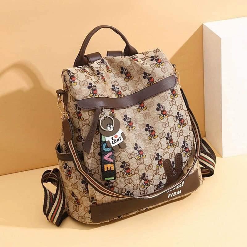 Balo Túi Nữ Mickey chống chộm chống nước/ Balo túi nữ họa tiết Cute tiện lợi đựng nhiều đồ đi học đi làm đi chơi
