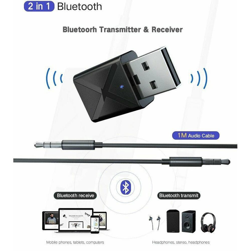 Đầu USB Dongle A8L7 thu phát bluetooth 2 trong 1 chuyển đổi âm thanh nổi không dây