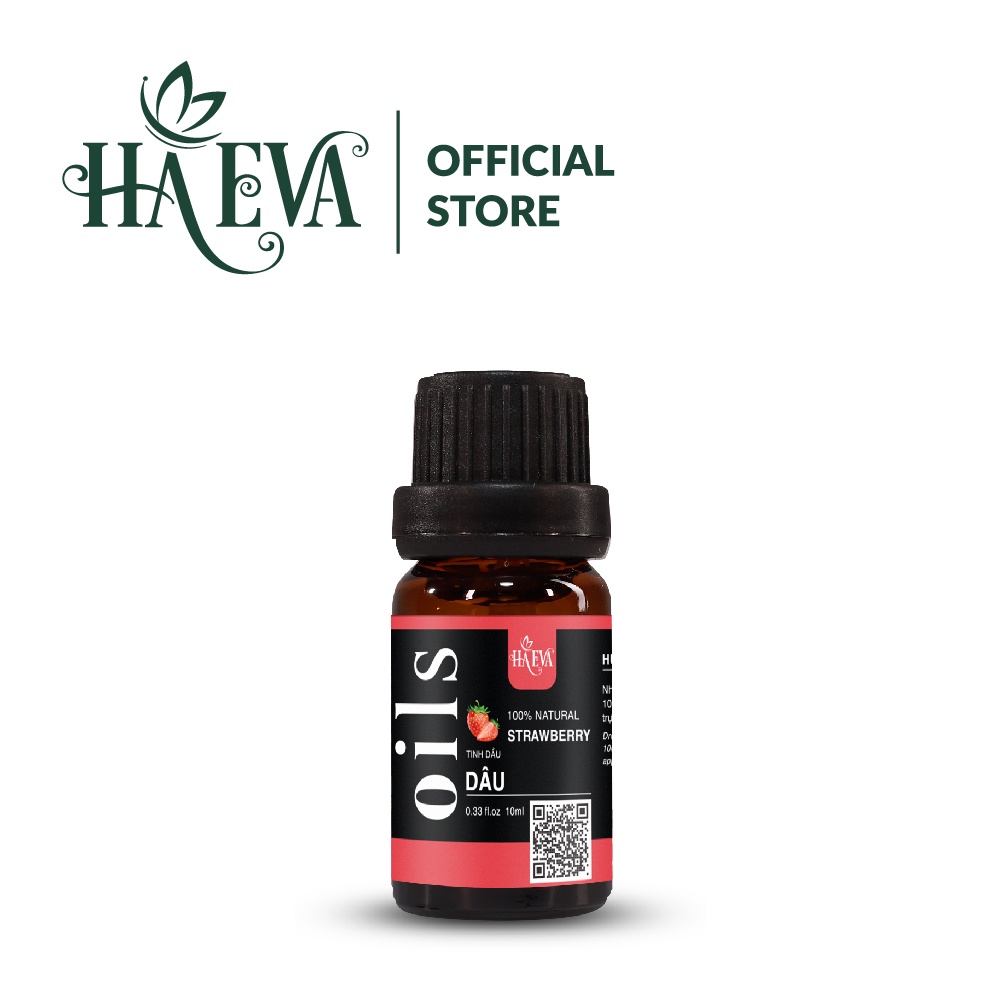 Tinh dầu xông Dâu HaEva Cao Cấp, 100% Thiên Nhiên, giúp khử mùi, kháng khuẩn, thơm phòng,Chai 10ml/30m/100ml