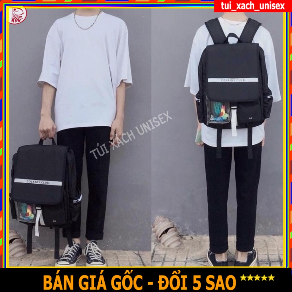 ❤️ GIÁ SỈ ❤️ BALO ULZZANG BASIC ( chống nước ) cỡ lớn Cặp học sinh đi học nam nữ màu đen đựng vừa laptop giấy A4 túi đồ