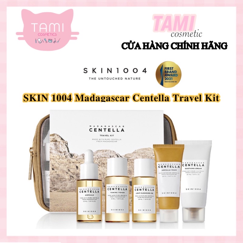 Set Dưỡng Da Skin1004 Madagascar Centella Travel Kit ( Kèm Túi )