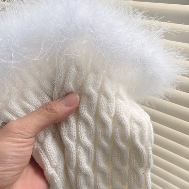 Youyo Vớ Dệt Kim Giữ Ấm Chân Mùa Đông Kẻ Sọc Phong Cách JK Thời Trang Cho Nữ St