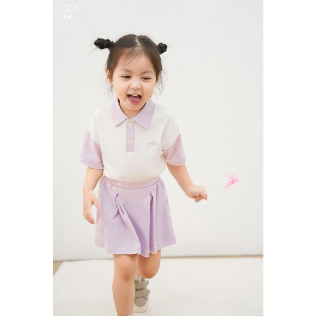 [3-6Y]Bộ polo cộc tay Nous dành cho bé trai bé gái thời trang đi học đi chơi cao cấp
