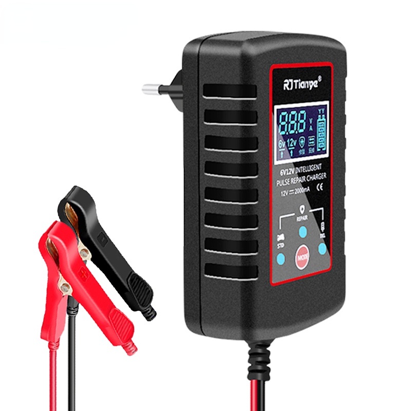 Bộ Sạc Ắc Quy Axit Chì Mini 12V 6V 2A Dành Cho Đồ Chơi Xe Mô Tô / Xe Hơi