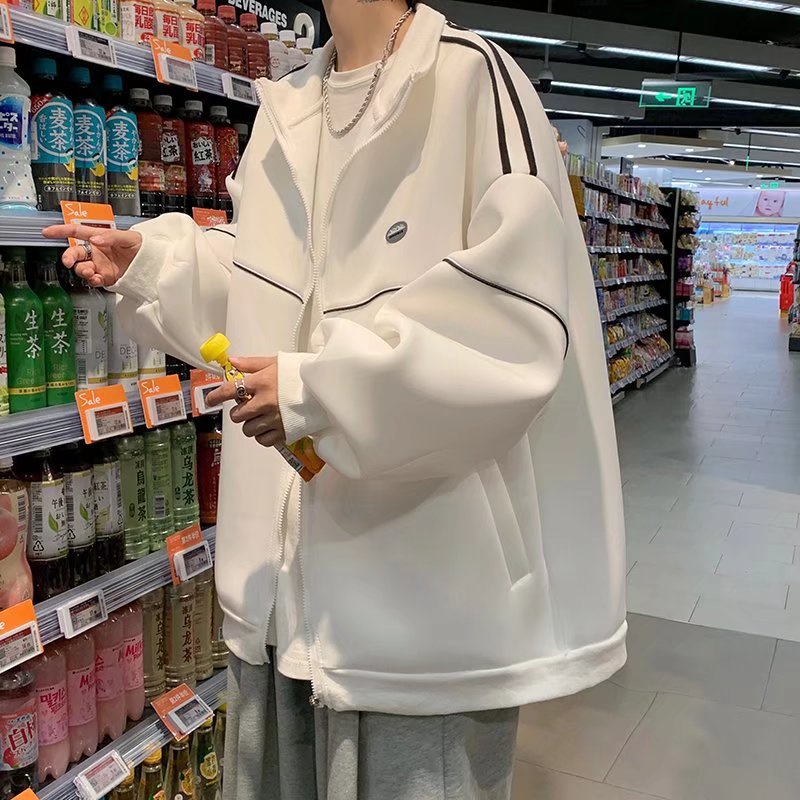 Áo khoác màu trơn kiểu dáng đơn giản thoải mái dành cho nam