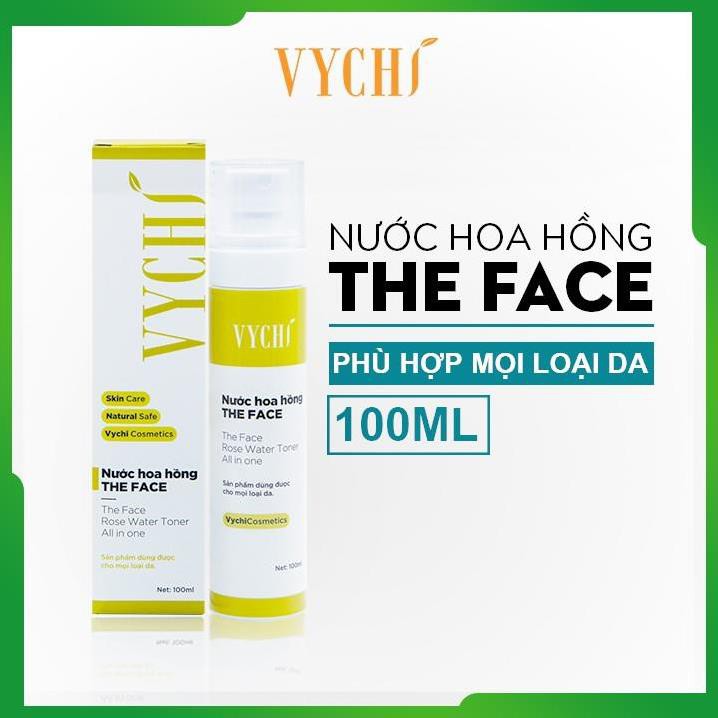 Nước hoa hồng se khít lỗ chân lông phù hợp với da mụn chiết xuất thiên nhiên lành tính-The Face