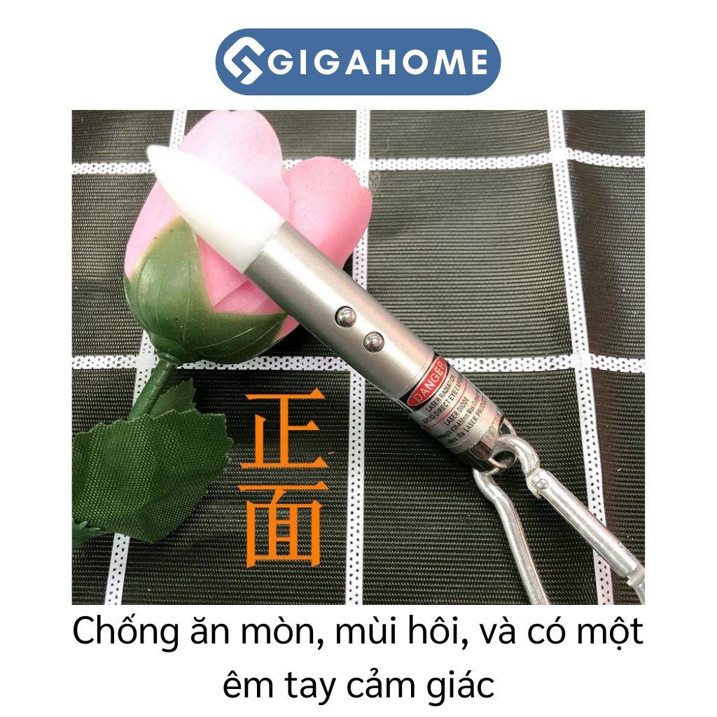 Móc Khóa Đèn Pin 3in1 GIGAHOME Soi Tiền Giả, Laser Đa Năng 8903