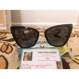 Kính mát nữ Quay màu đen gọng nhựa