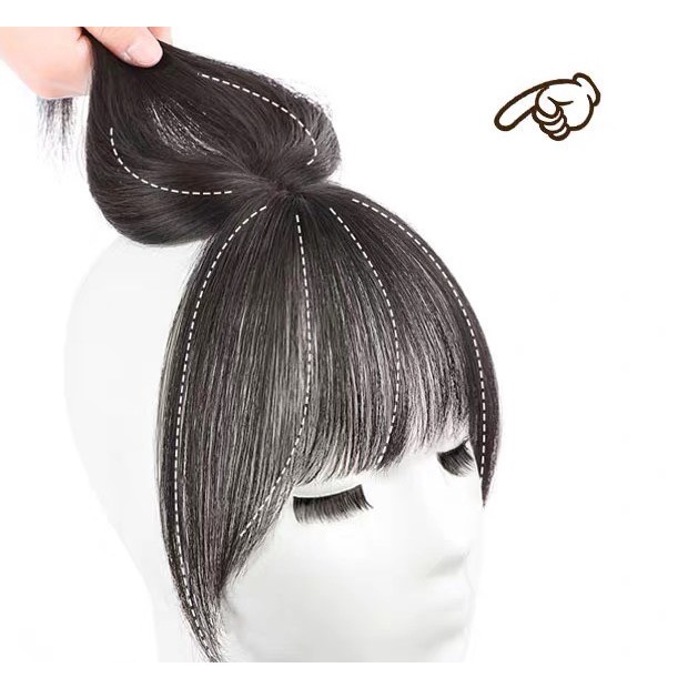 Tóc giả mái che hói sợi tơ cao  làm dầy tóc