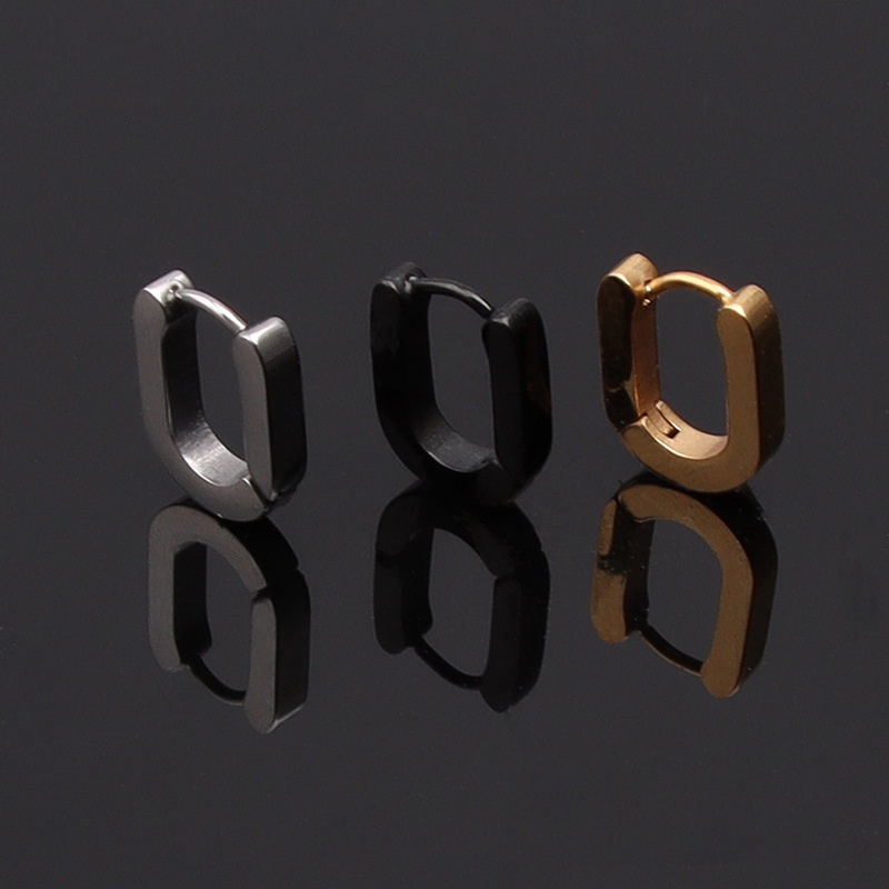 1 chiếc - Khuyên tai hình trụ không rỉ