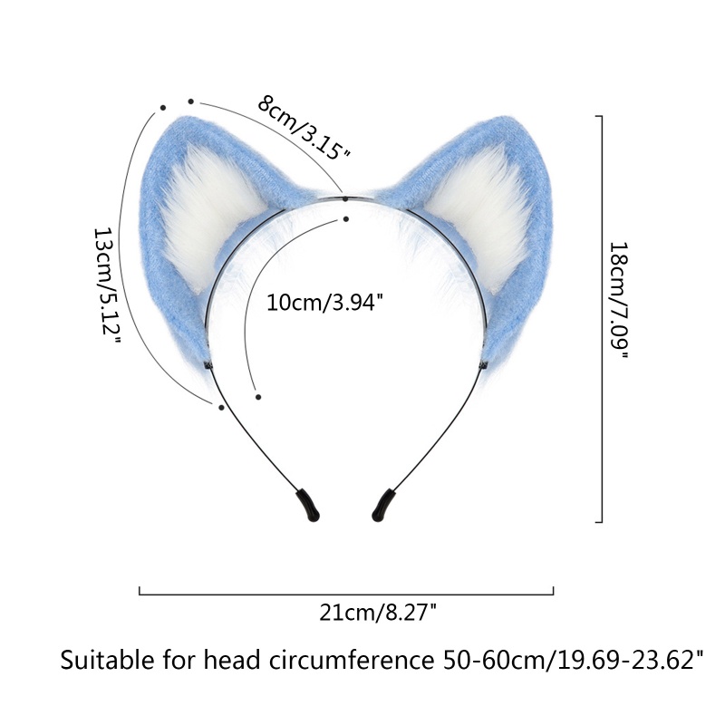Băng Đô Cài Tóc Hình Tai Thỏ Hoạt Hình Phong Cách Lolita Cho Người Lớn