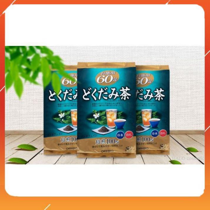 Trà diếp cá Orihiro Nhật [FREE SHIP_BẢN NỘI ĐỊA] 1 bịch 60 gói túi lọc