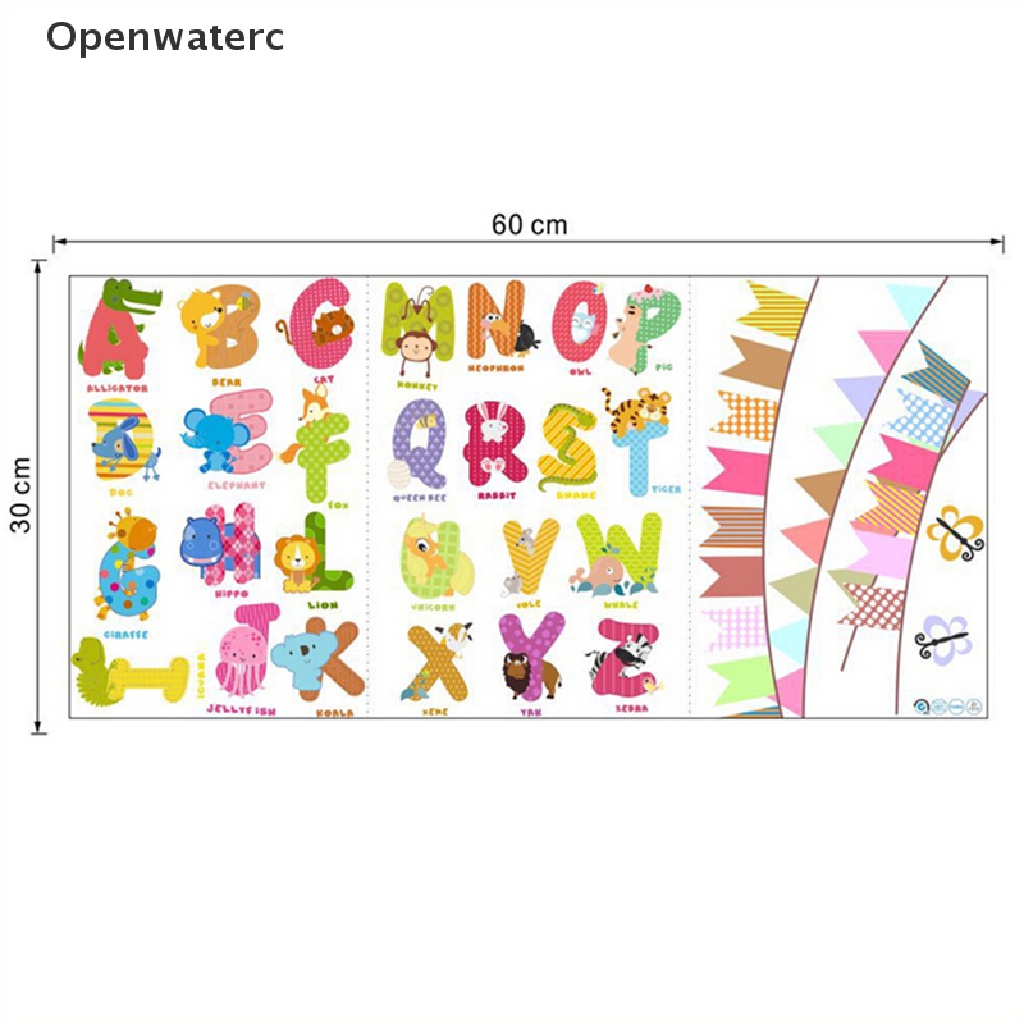 Sticker Dán Tường Họa Tiết Hình Con Thú Theo Phong Cách Hoạt Hình Dùng Trang Trí Phòng Trẻ Nhỏ