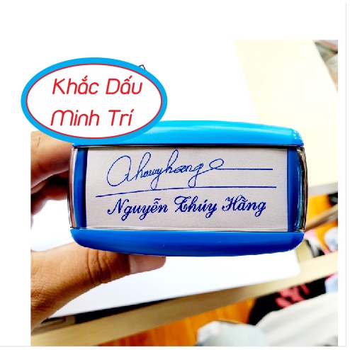Khắc Con dấu chữ ký nét, nhiều kích thước, màu sắc