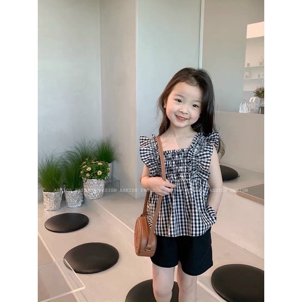 Sét caro kẻ chất thô cho bé đi học đi chơi từ 10-20kg💋