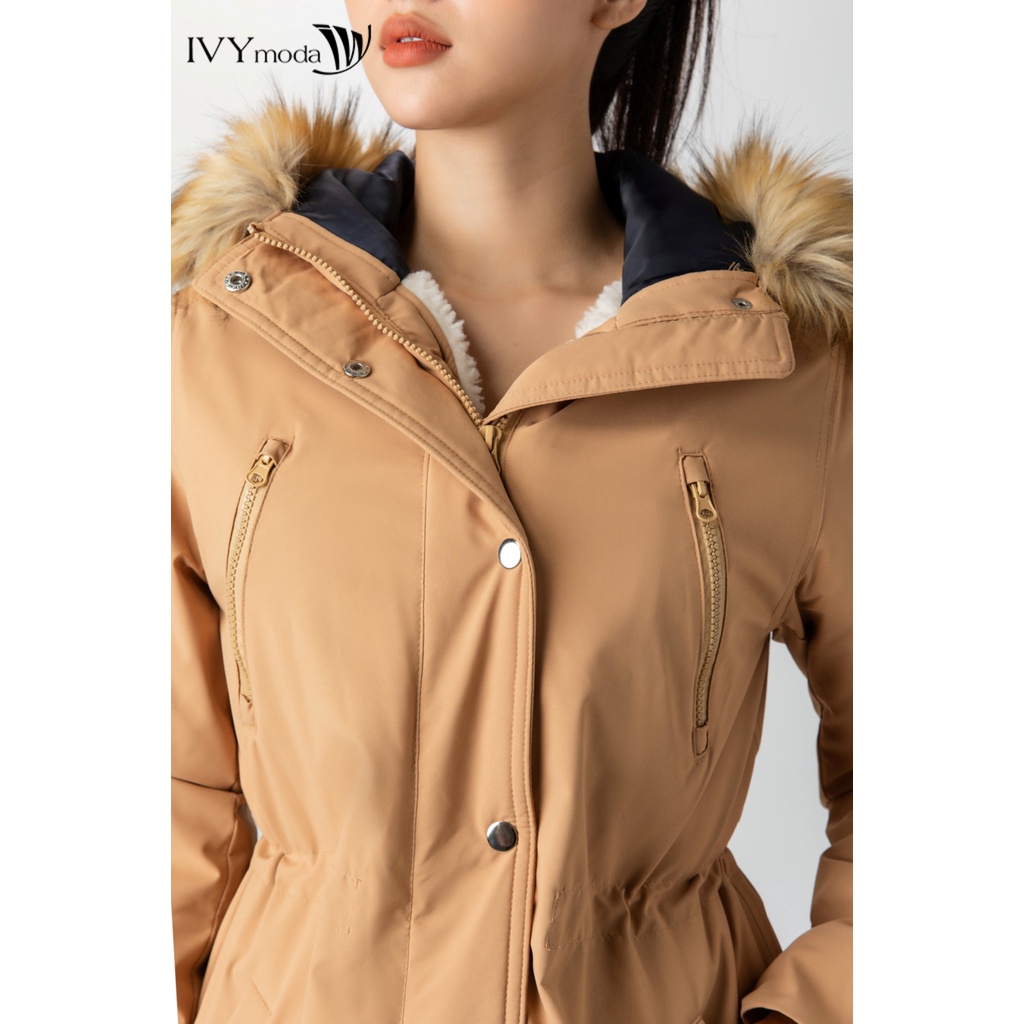 Áo khoác Parka nữ chần bông chống thấm nước IVY moda MS 71B7957 | BigBuy360 - bigbuy360.vn