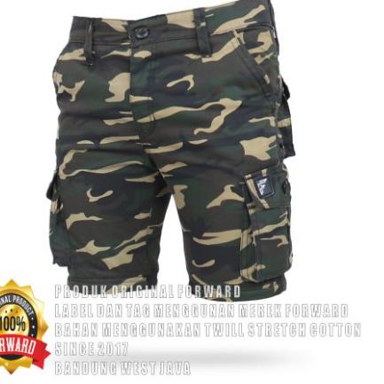 Hầu hết muốn... Quần Short Rằn Ri Quân Đội Dài Đến Đầu Gối Có Khóa Kéo Chính Hãng Frwd Cho Nam