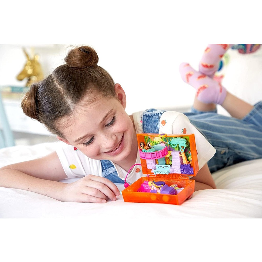 ĐỒ CHƠI POLLY POCKET - Polly Pocket khám phá Rừng Nhiệt Đới - MÃ SP GKJ53/FRY35