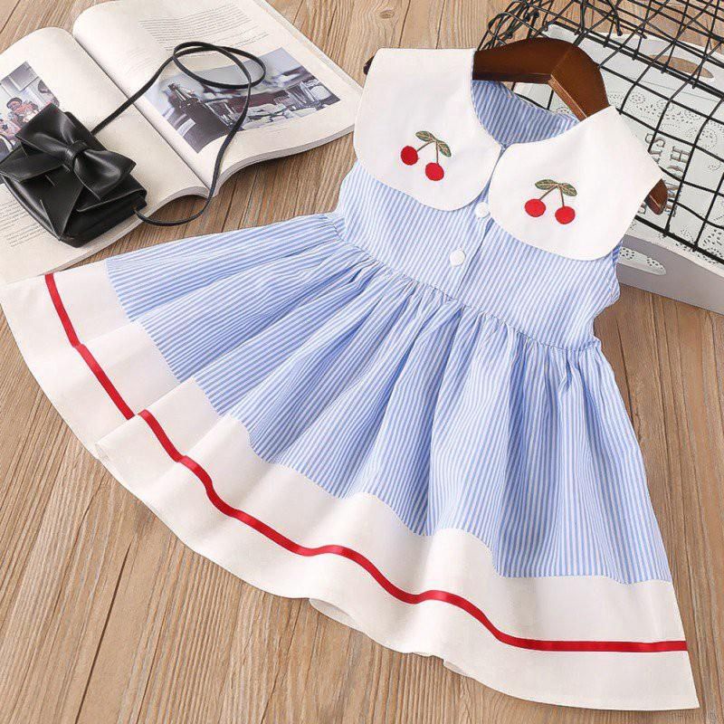 Đầm sát nách dễ thương cho bé gái