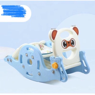 [Freeship] Cầu trượt có máng kiêm ghế ngồi bập bênh 2 in 1 cho bé