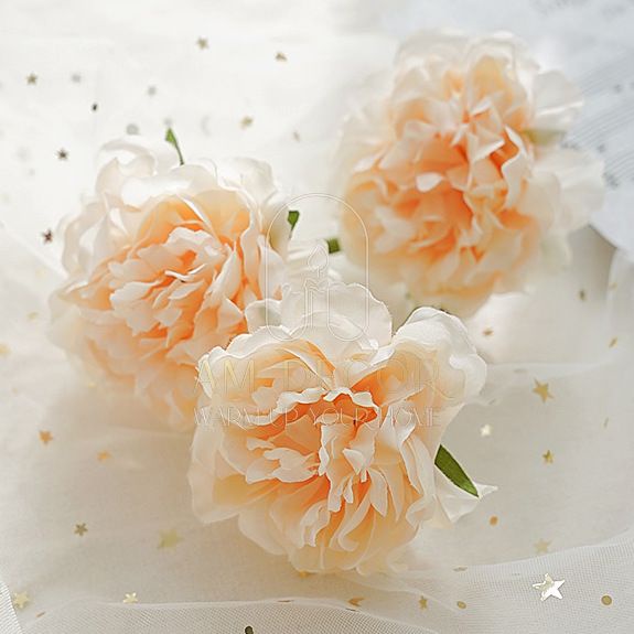 Hoa giả hoa mẫu đơn hồng nhiều màu lụa đạo cụ chụp ảnh decor trang trí phòng khách đáng yêu - AM Decor