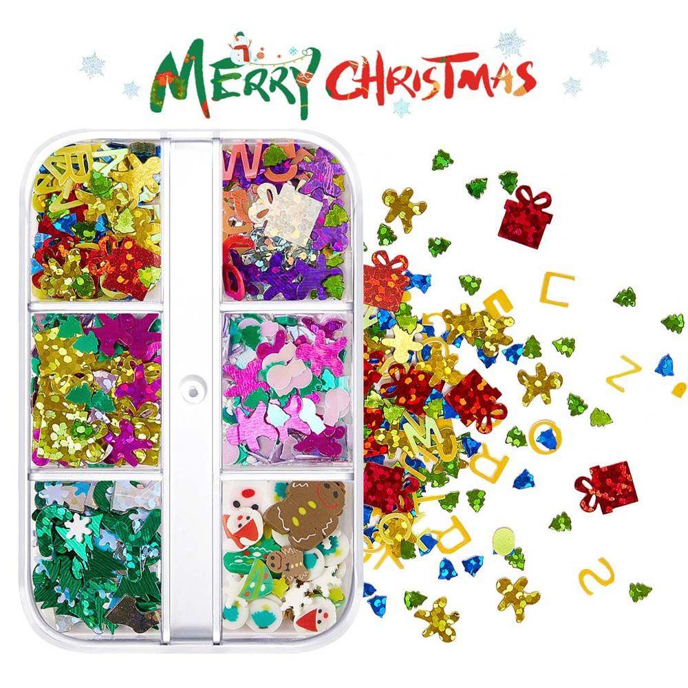 Phụ Kiện Trang Trí Móng Tay Họa Tiết Giáng Sinh Xinh Xắn