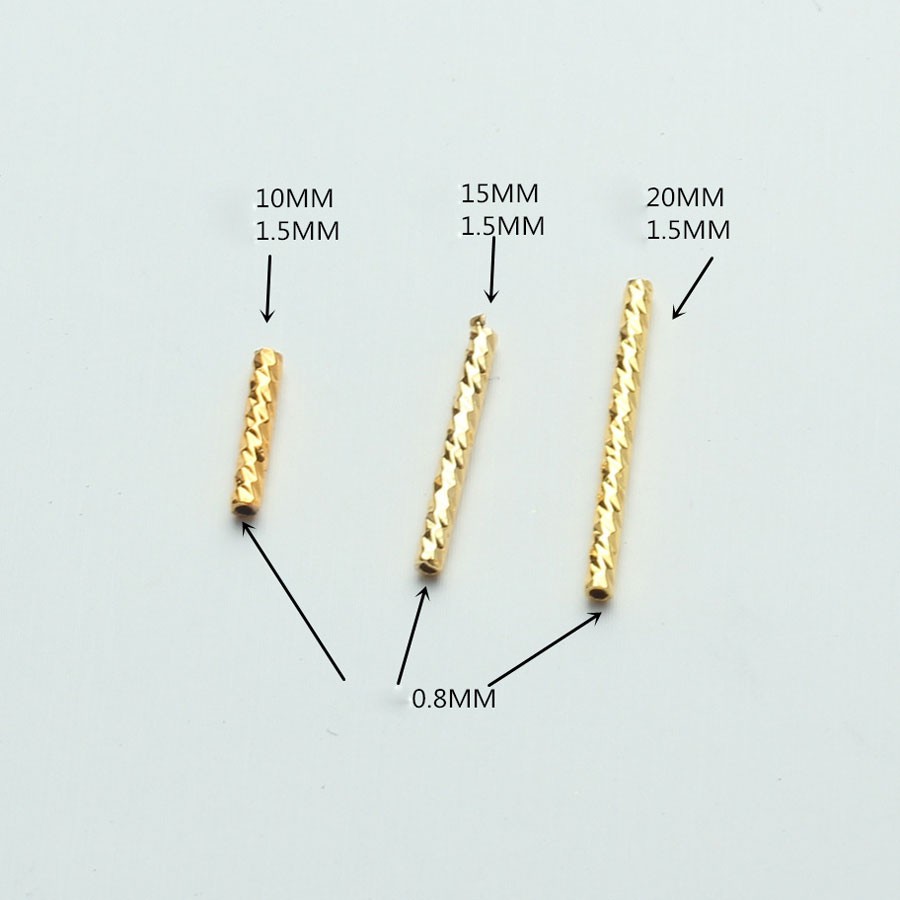 [CHRY] Phụ kiện trang sức (DIY) - Charm ống thẳng kiểu vặn dùng mix vòng cổ vòng tay