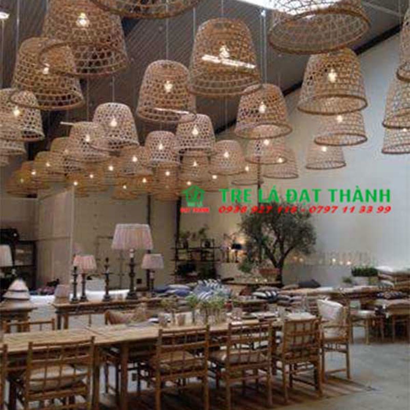 Đèn mây tre đan ĐẠT THÀNH giá rẻ bất ngờ với lồng đèn tre