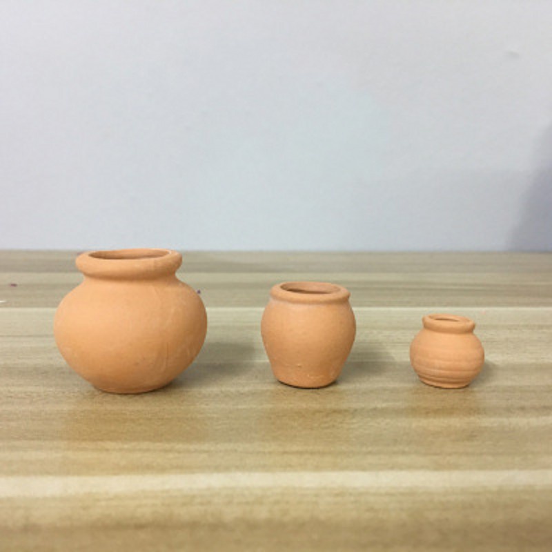 Chậu Hoa Sứ Mini Hình Tròn Dùng Trang Trí Sân Vườn / Ban Công