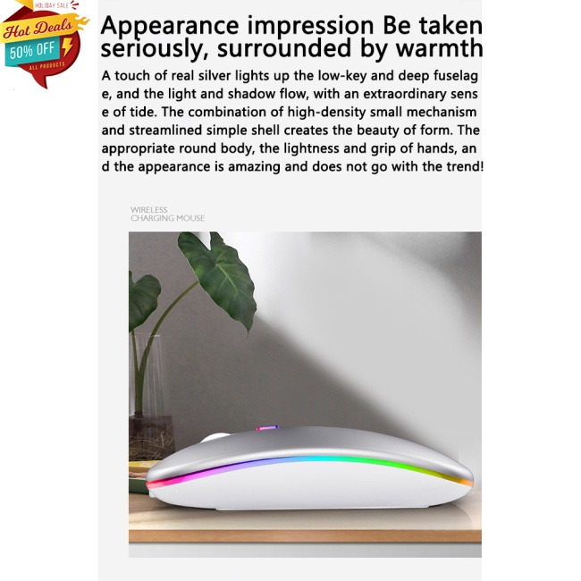 Chuột Không Dây Bluetooth 5.1 2.4g 3 Chế Độ 500mah Sạc Được Dùng Cho Văn Phòng