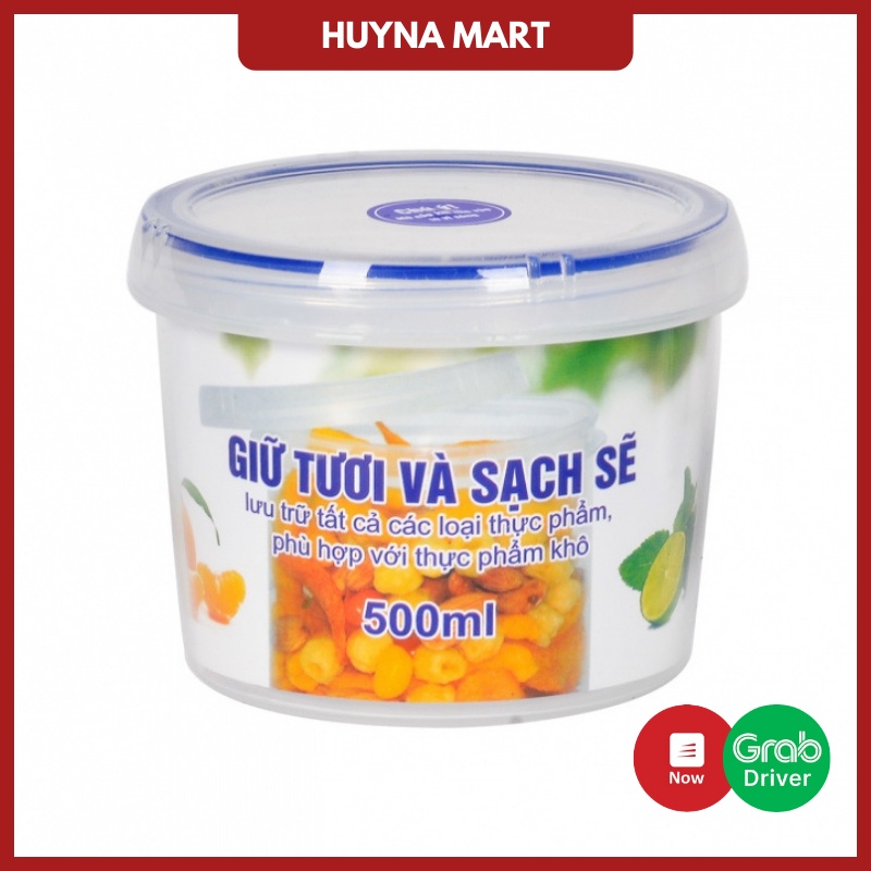 Hộp Đựng Thực Phẩm Tròn Four Lock Song Long 500ml 2512