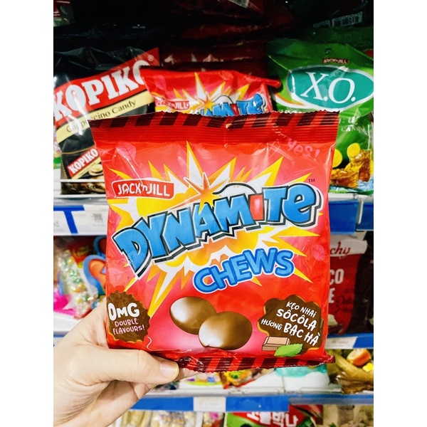 KẸO CHEW 3 VIÊN DYNAMITE 125GR VỊ SOCOLA