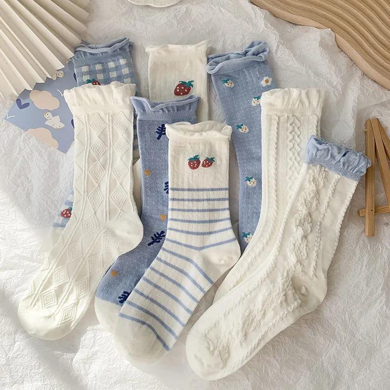 Vớ Ống Trung Bình Mỏng Phong Cách Lolita Nhật Bản Dễ Thương Dễ Phối Đồ Thời Trang Mùa Hè Dành Cho Bạn Nữ jk