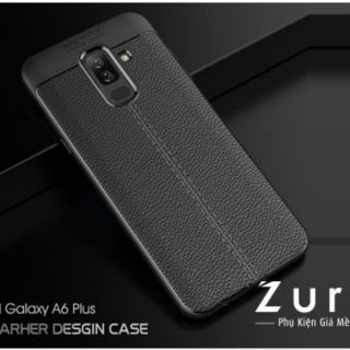 Ốp lưng samsung A6 plus 2018 dẻo auto focus tặng thêm kính cường lực cao cấp