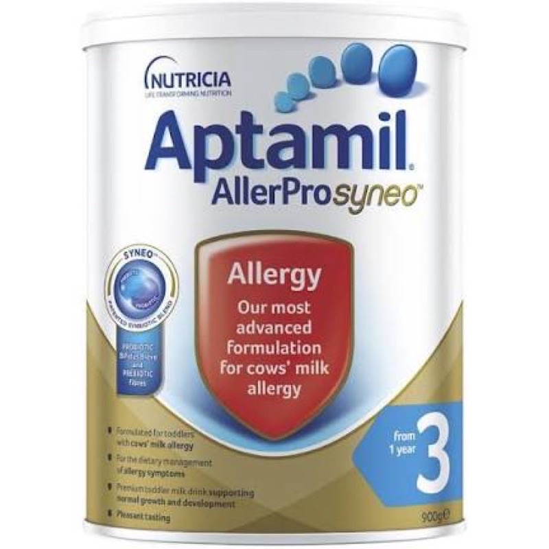 Sữa Cho Bé Dị Ứng Đạm Bò Hộp 900gr Số 1,2,3 Aptamil Allerpro Syneo