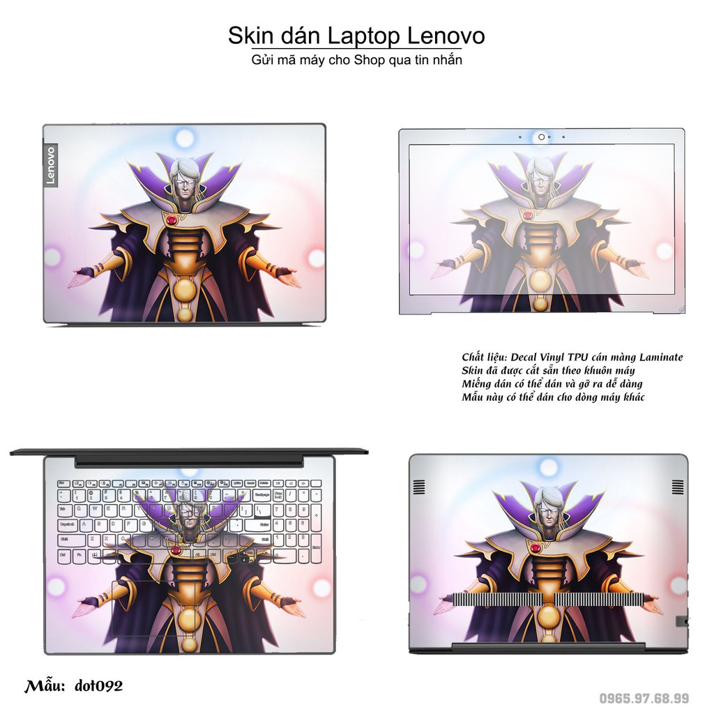 Skin dán Laptop Lenovo in hình Dota 2 nhiều mẫu 16 (inbox mã máy cho Shop)