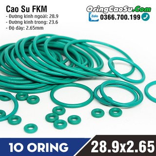 Gioăng Cao Su 28.9x2.65 Oring tròn Sim cao su bộ 10 cái